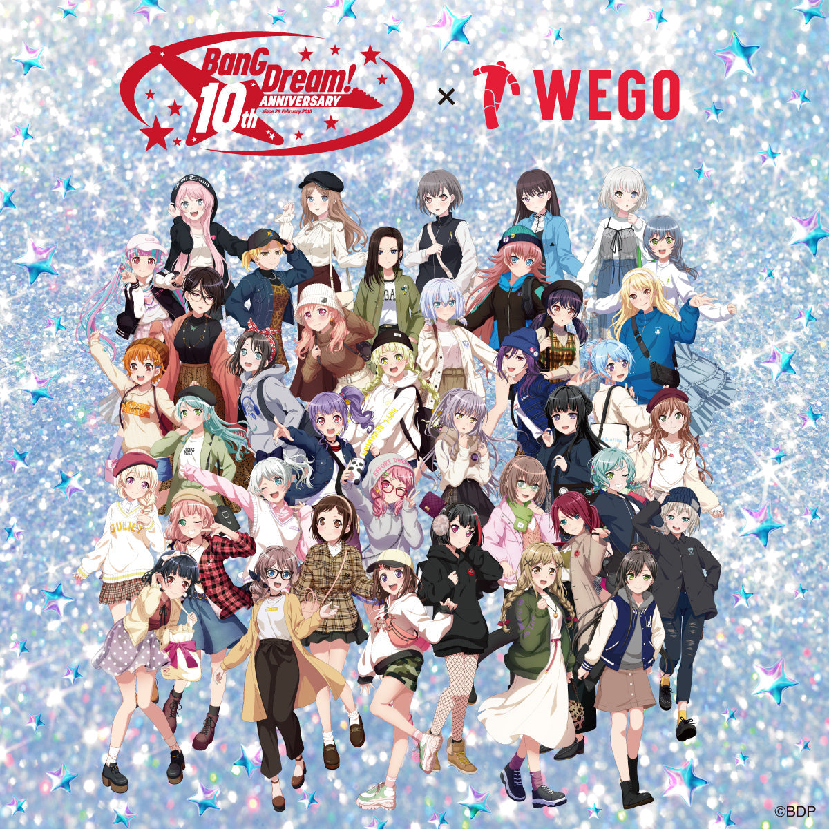 BanG Dream! 」プロジェクト10周年おめでとう！10周年記念コラボ