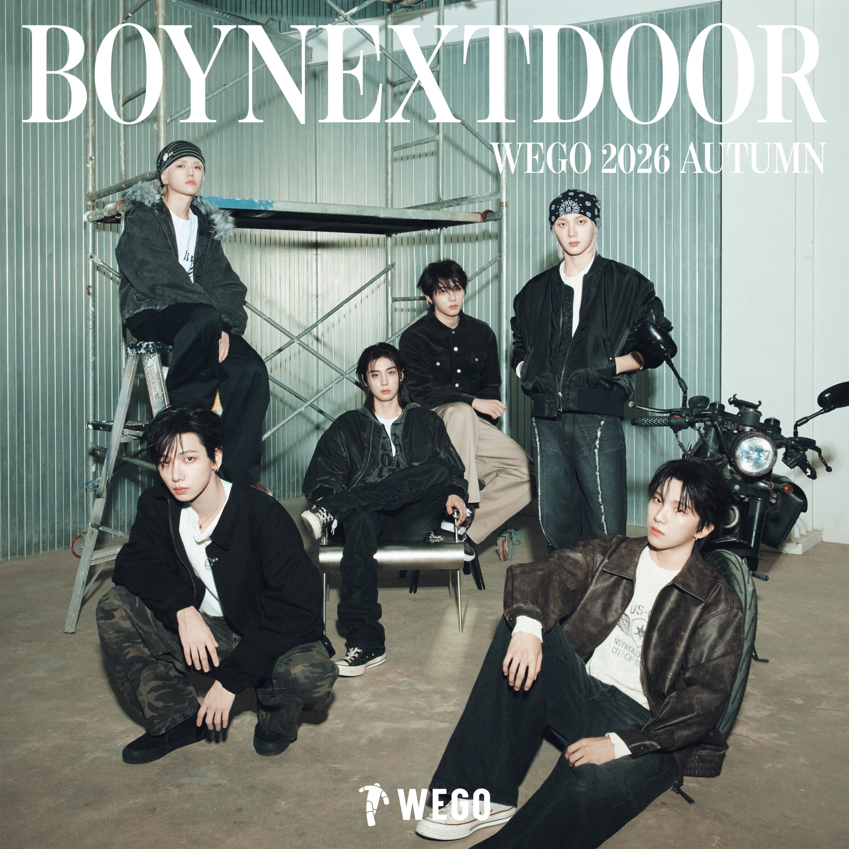 BOYNEXTDOOR WEGO トラックジャケット　ブラック　Mサイズ WEGO 2026 AUTUMN & WINTER VISUAL feat. BOYNEXTDOOR – WEGO