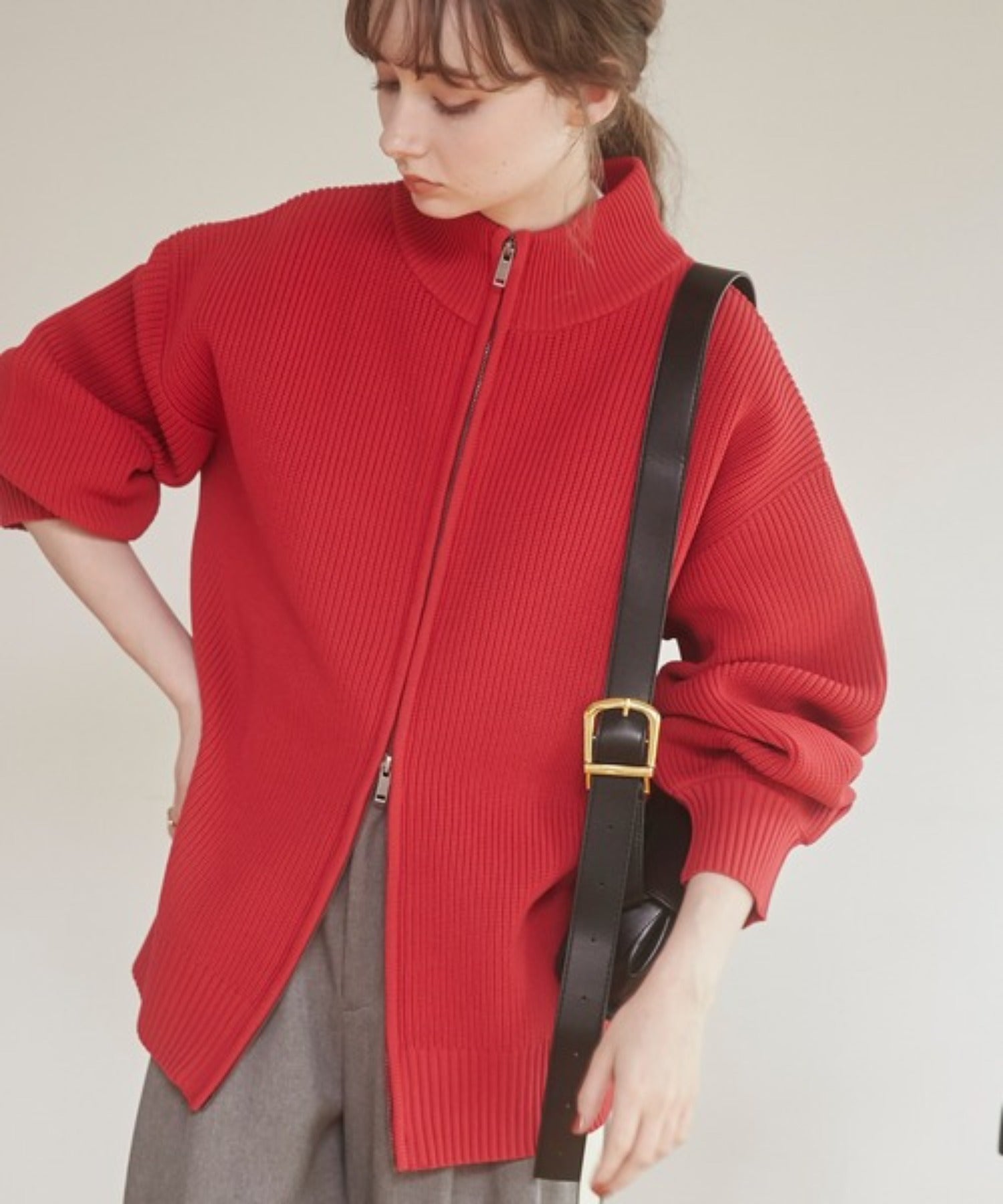 スタンドカラーダブルジップカーディガン – WEGO ONLINE STORE