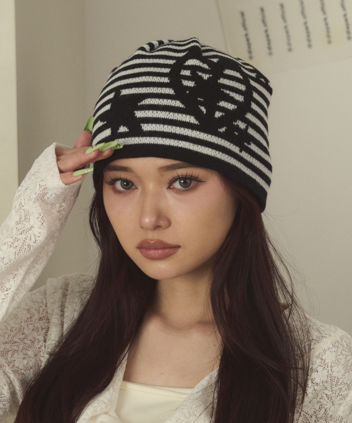 Cycle by myob ストライプ ニット帽 ストライプニット cycle by myob ニット帽 Cycle by myob ストライプ