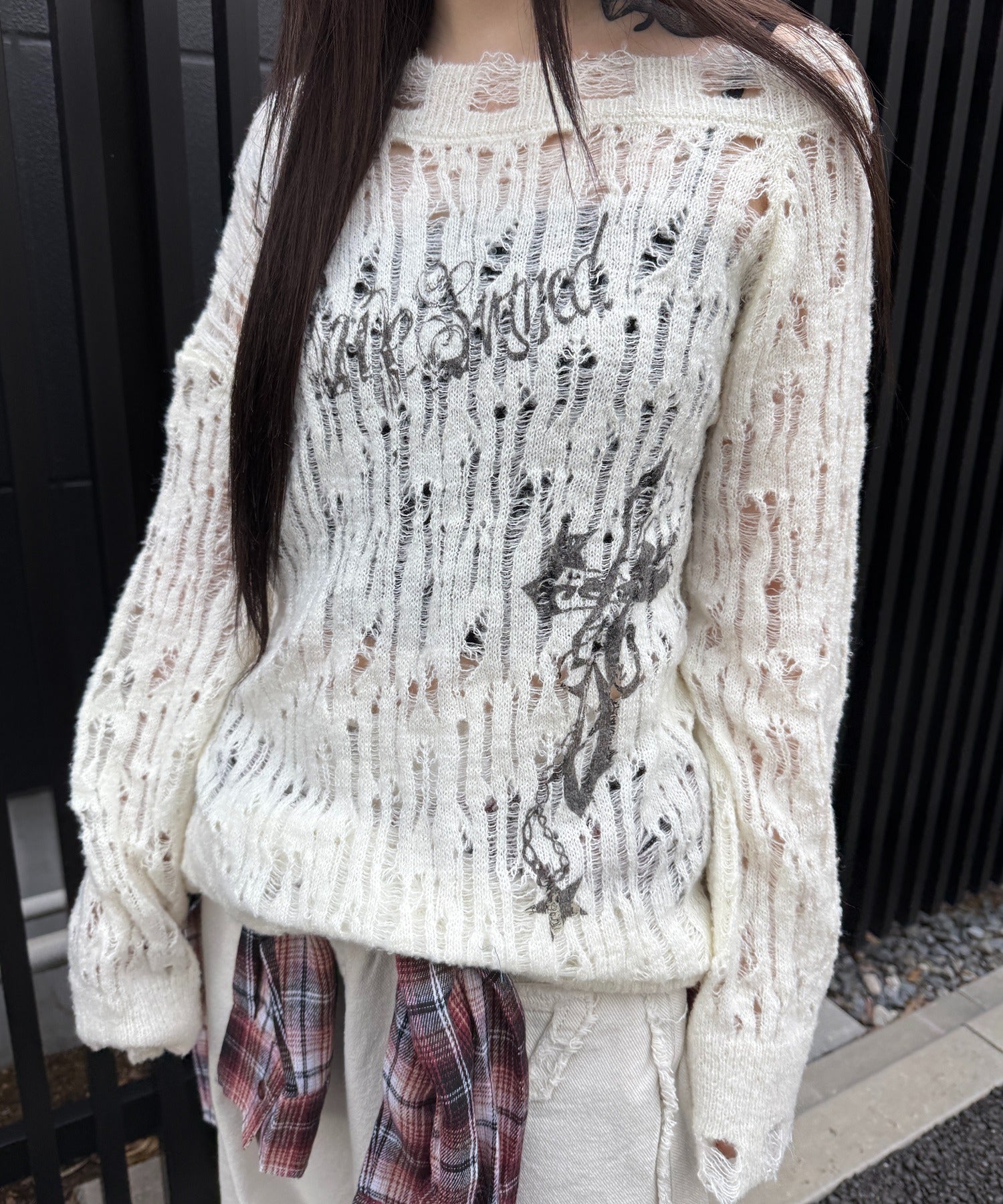 ダメージゴシックプリントニット – WEGO ONLINE STORE