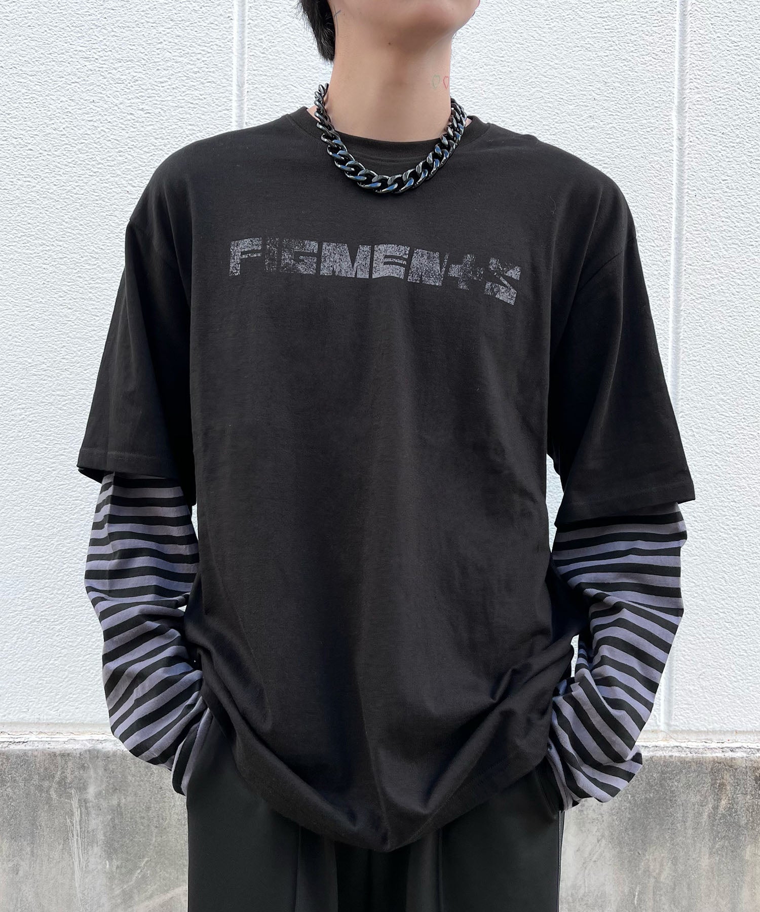 シティショップ V L/S T-SHIRT カットソー Tシャツ 長袖 黒 www