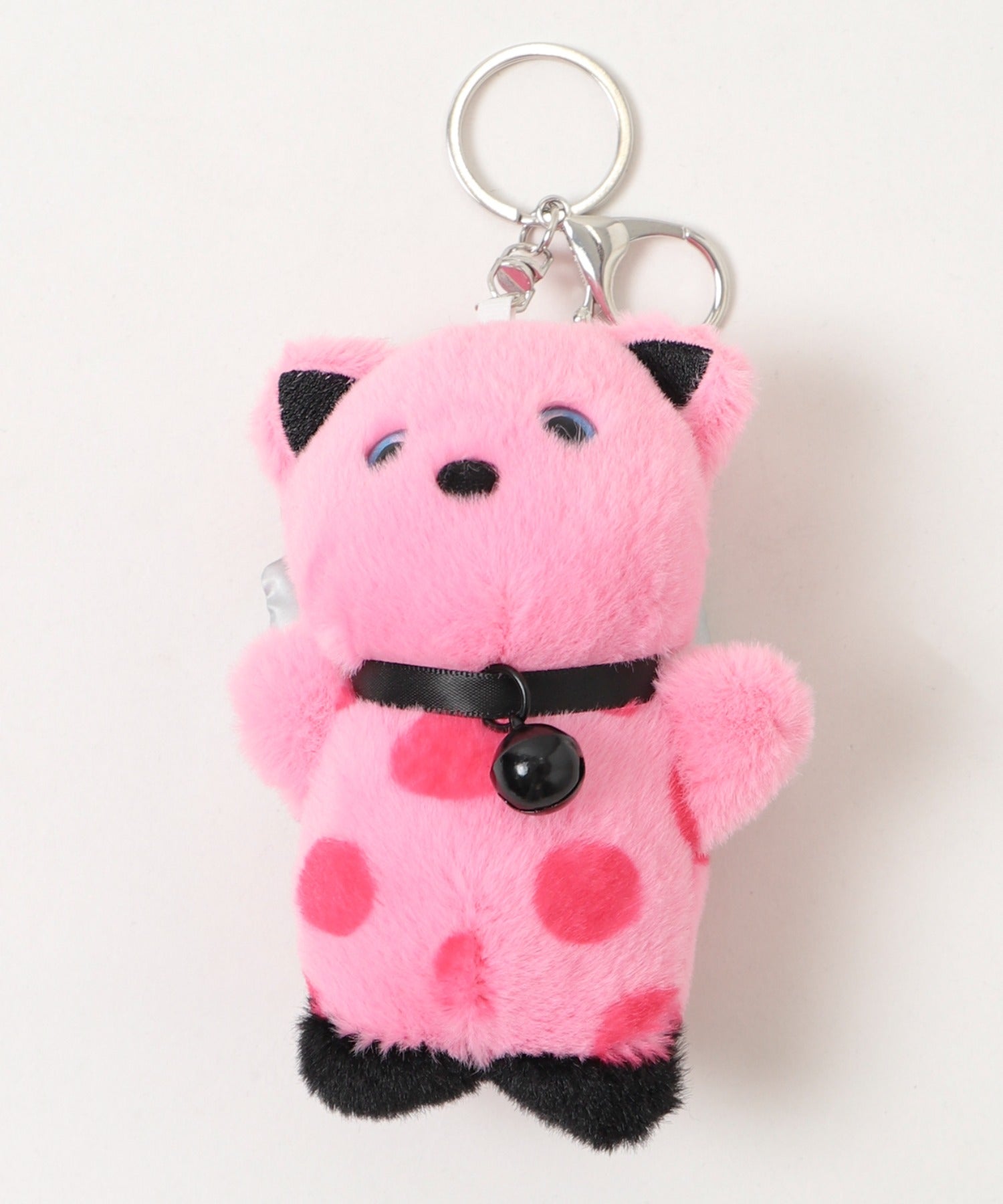 Rei★ ぬいぐるみキーホルダー ピンク＋ブラック ねこちゃんぬいぐるみキーホルダー｜WEGO（ウィゴー） – WEGO ONLINE STORE