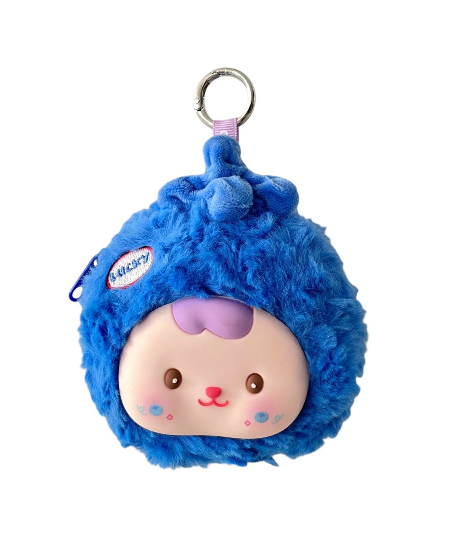 うさずきん　フルーツ着ぐるみ　 フルーツポーチ、キーチェーン　6個セット ぷっくりフルーツフェイスぬいぐるみキーホルダー｜WEGO（ウィゴー