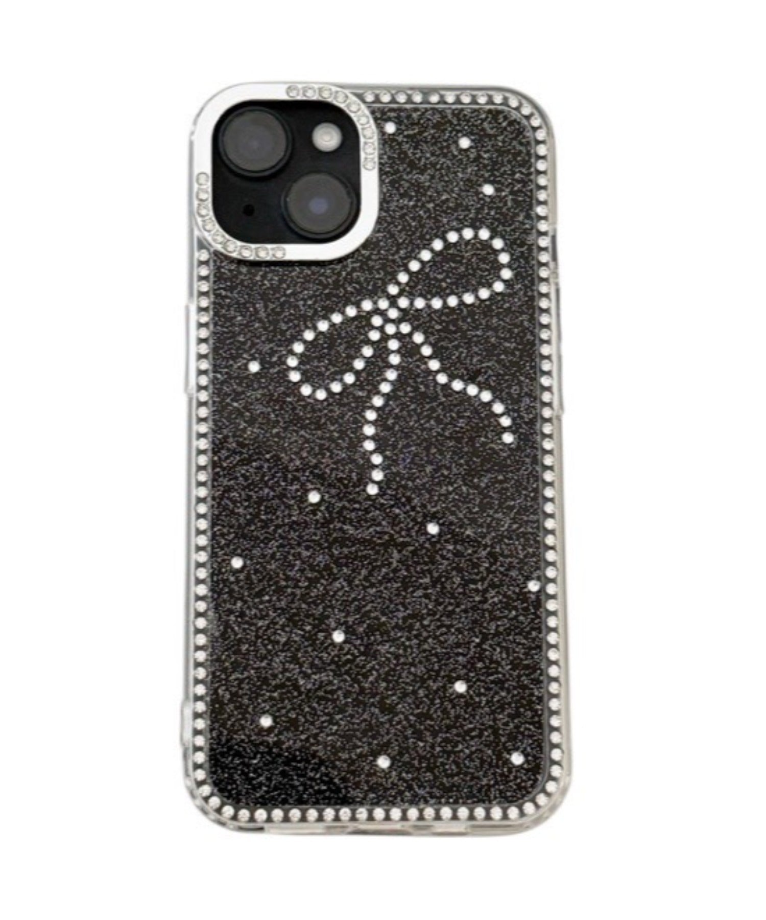 リボンビジューラメiphoneケース（ブラック）｜WEGO（ウィゴー