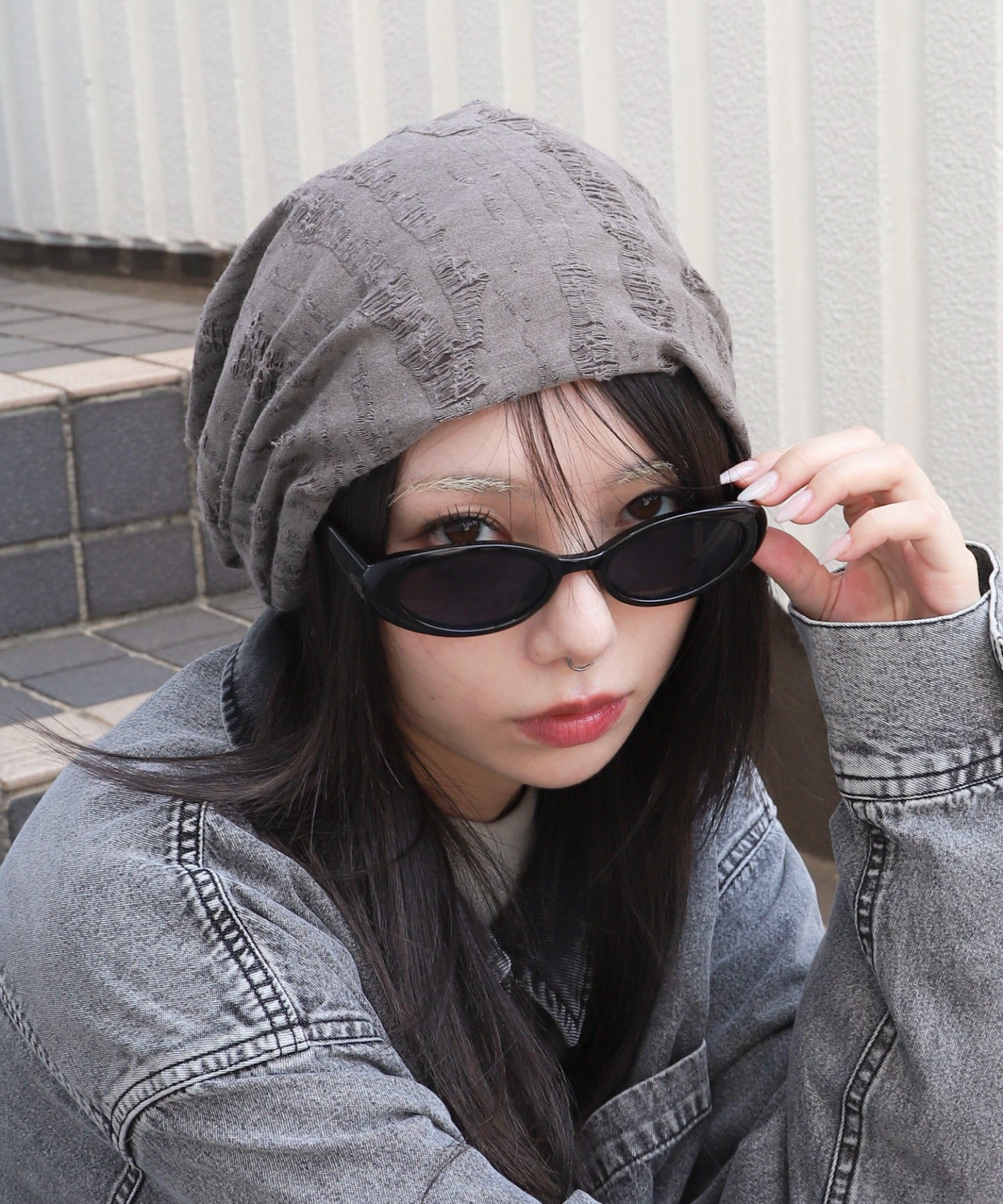 Venicew 目のデザイン ニット帽 黒 グレー 格安saleスタート】 Venicew 目のデザイン ニット帽 黒 グレー 帽子