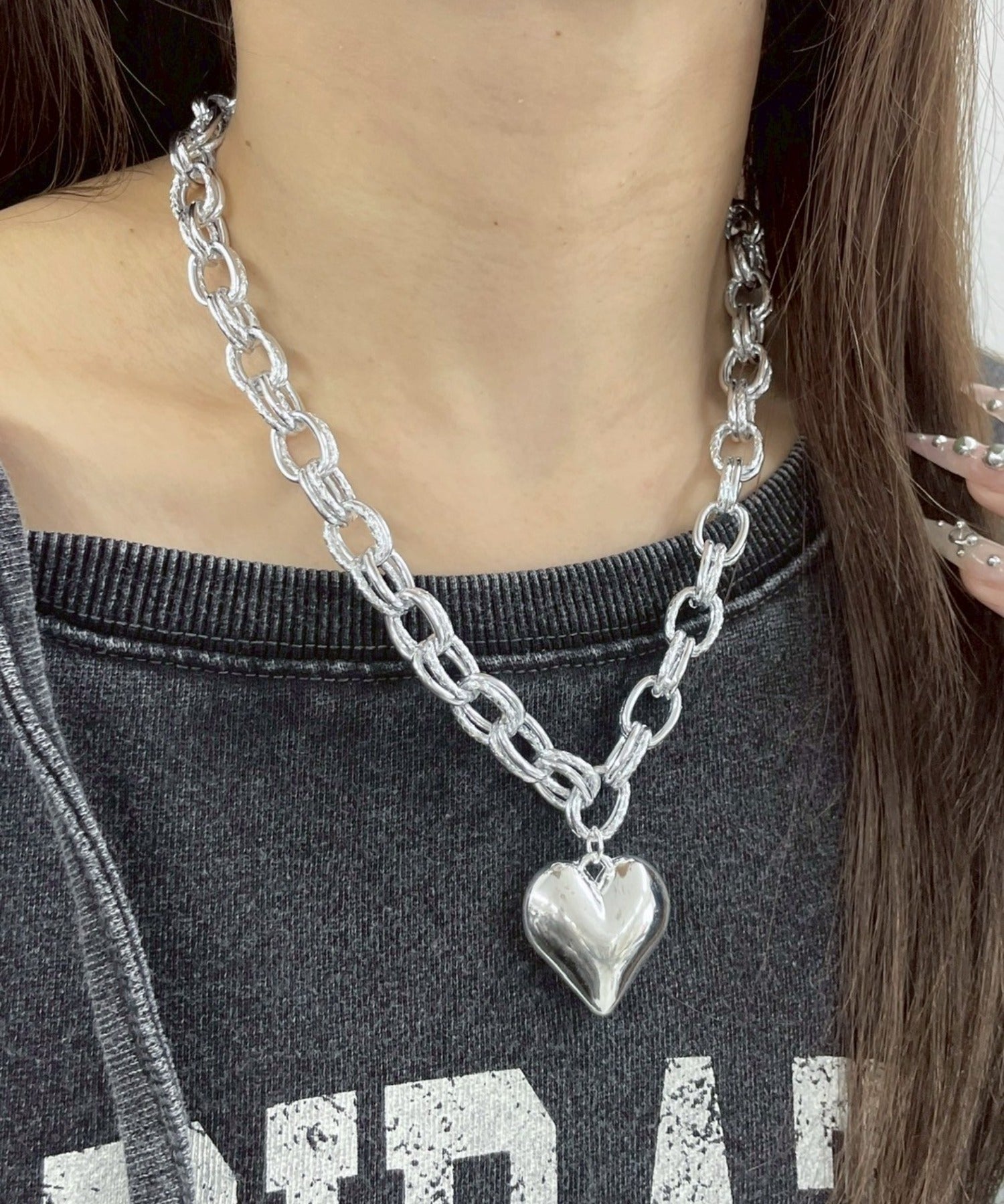 非売品　project g/r ハートネックレス Melody Accessory（メロディーアクセサリー） ネックレス ロング 日本