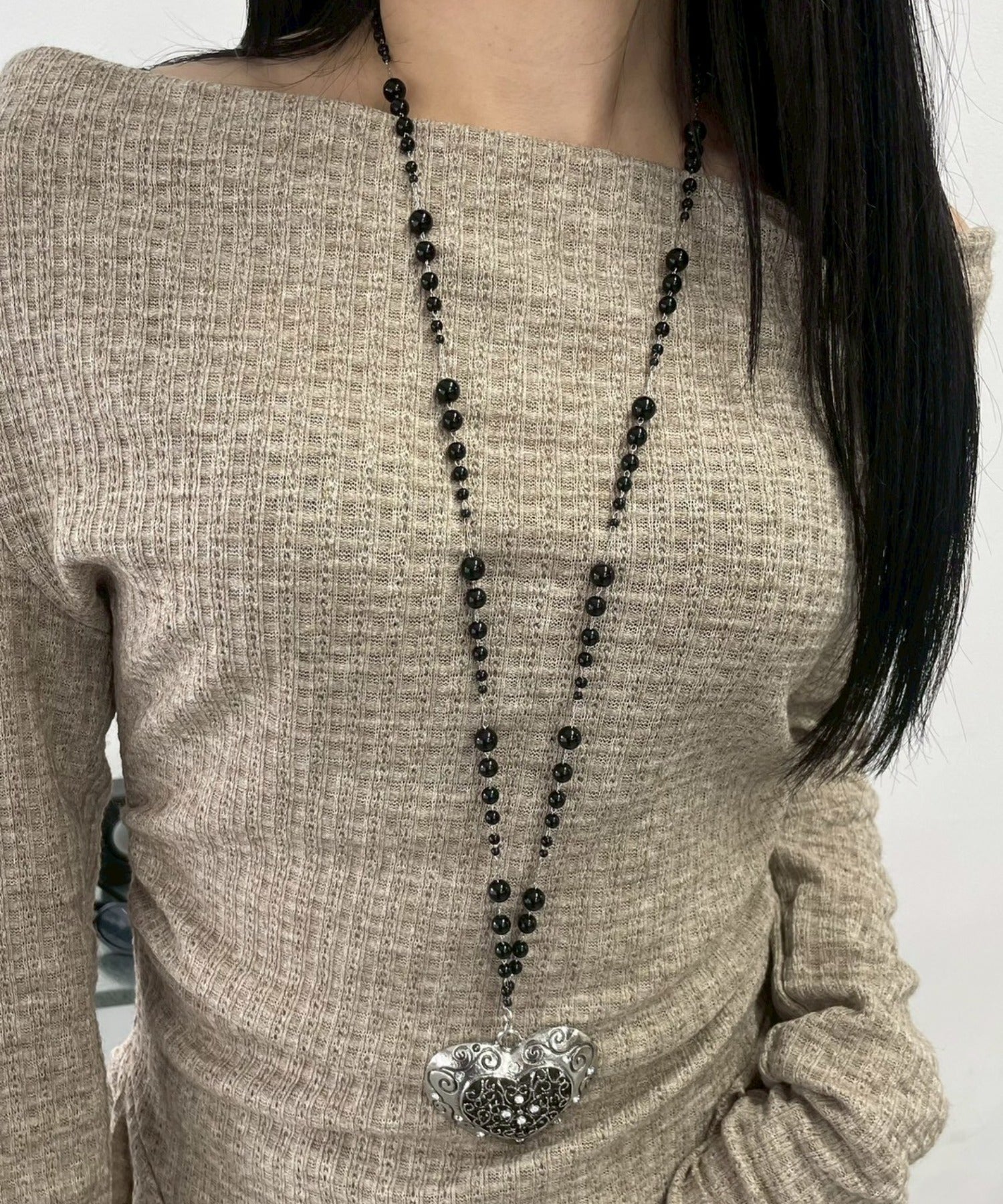 LアンティークBIGハートモチーフネックレス｜WEGO（ウィゴー） – WEGO