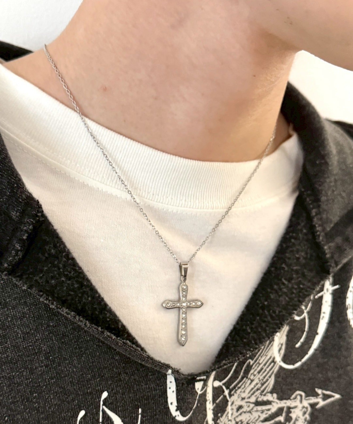 Mラインストーンクロスネックレス｜WEGO（ウィゴー） – WEGO ONLINE STORE