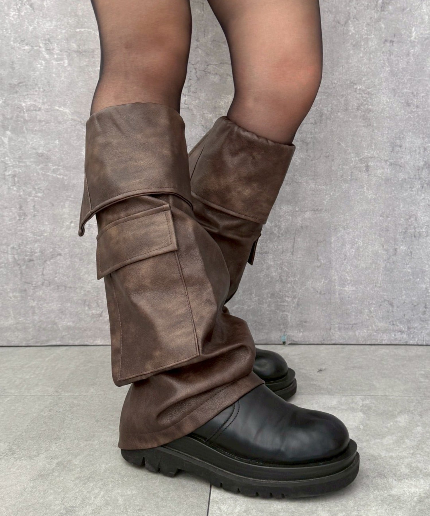 PUポケットデザインレッグカバー｜WEGO（ウィゴー） – WEGO ONLINE STORE