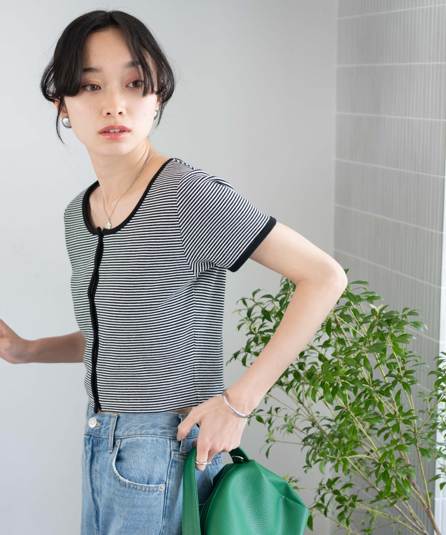 フロントボタンリブショートT｜WEGO（ウィゴー） – WEGO ONLINE STORE