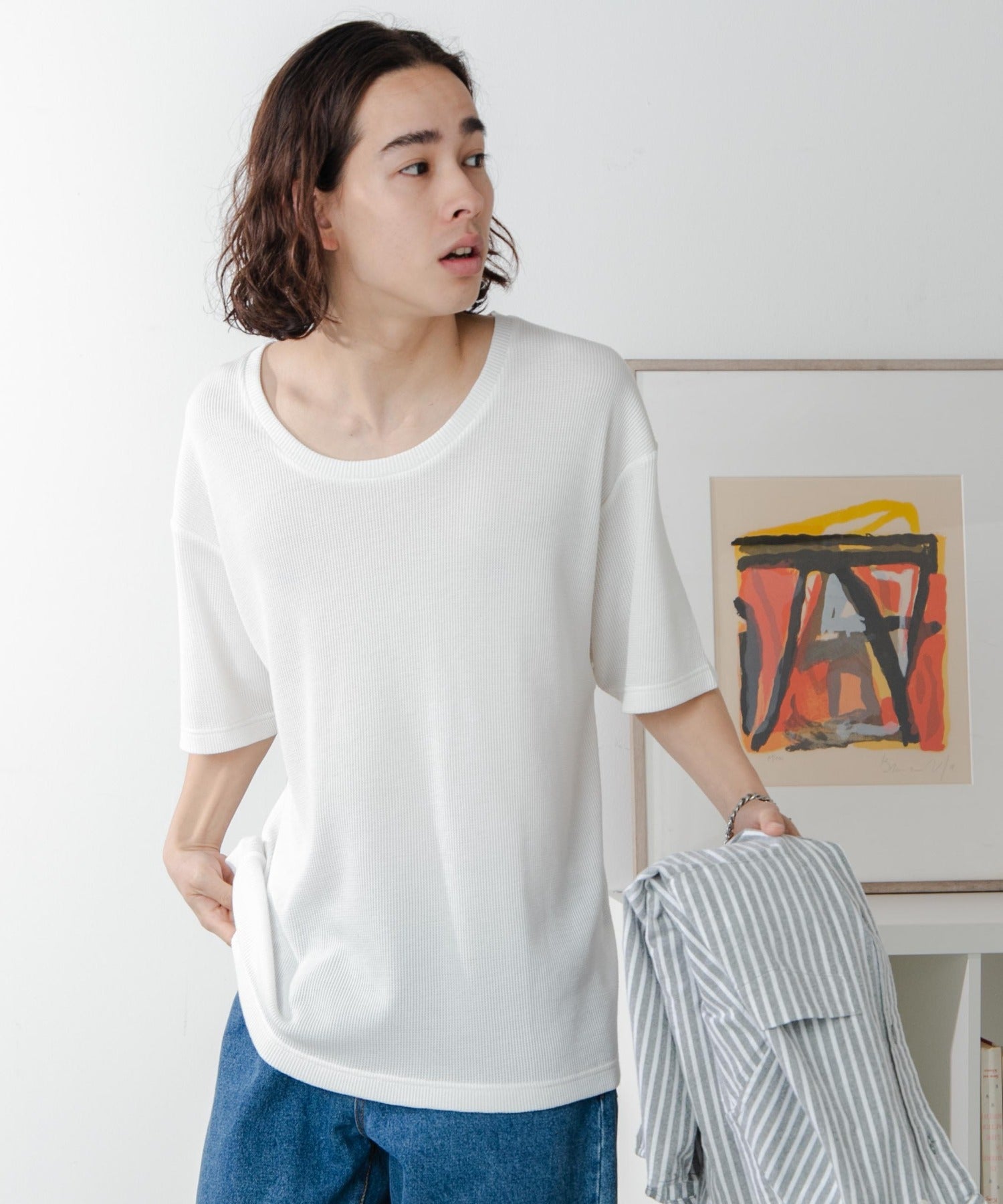 ワッフルUネックT – WEGO ONLINE STORE