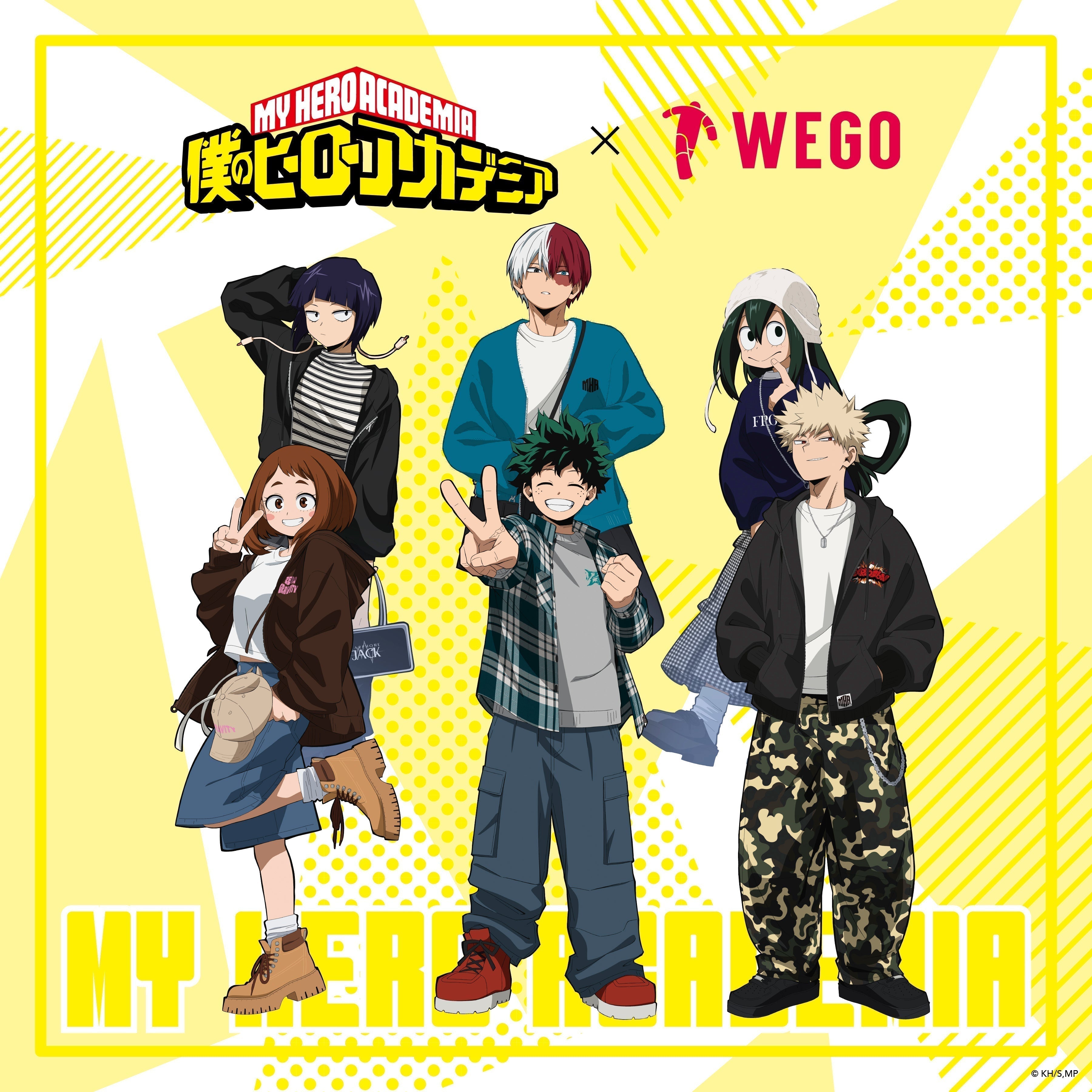 アニメ『僕のヒーローアカデミア』とWEGOのコラボレーションアイテムの発売が決定!!