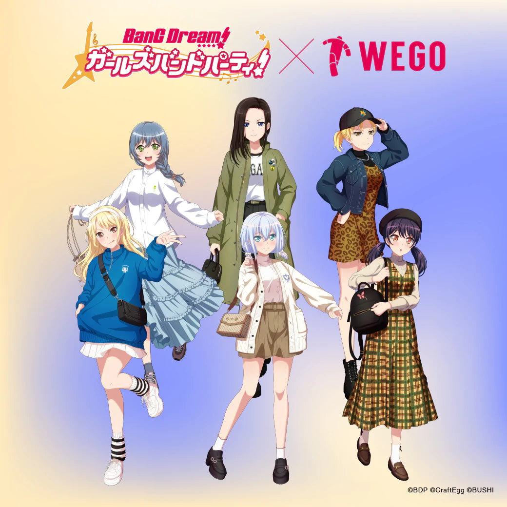 BanG Dream! バンドリ WEGO マスキング 缶バッジ アクキー BanG Dream! ガールズバンドパーティ！」コラボアイテム第6弾の発売が