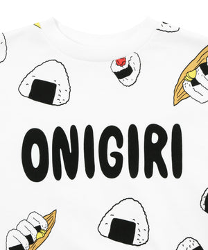 フード総柄スウェット(NATTO_YAKINIKU_ONIGIRI）