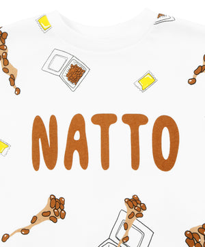 フード総柄スウェット(NATTO_YAKINIKU_ONIGIRI）