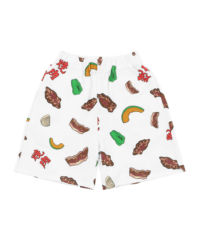 フード総柄スウェットショーパン