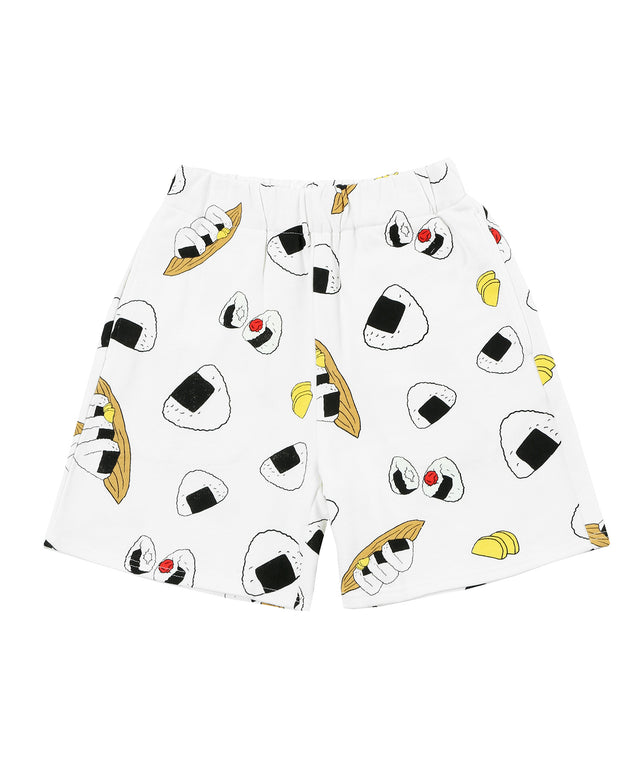 フード総柄スウェットショーパン