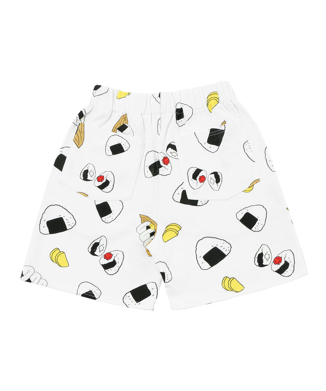 フード総柄スウェットショーパン