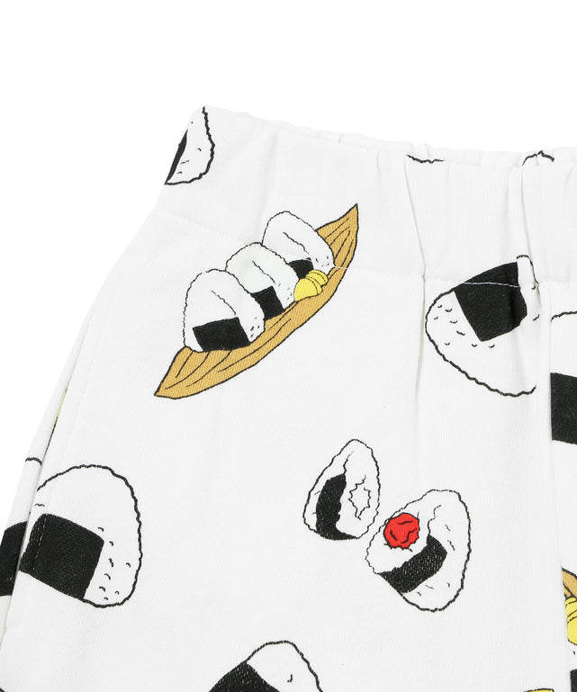 フード総柄スウェットショーパン