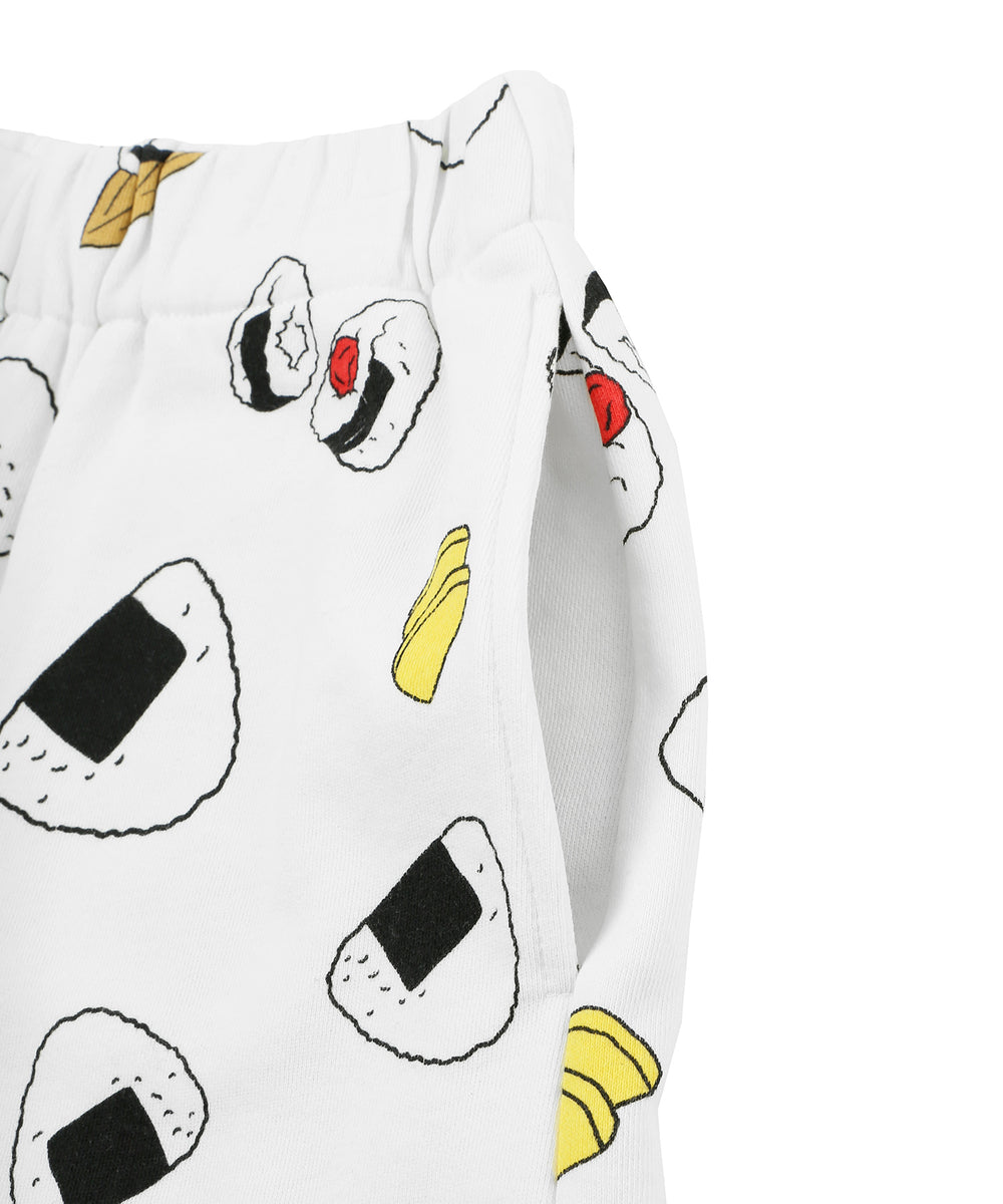 フード総柄スウェットショーパン