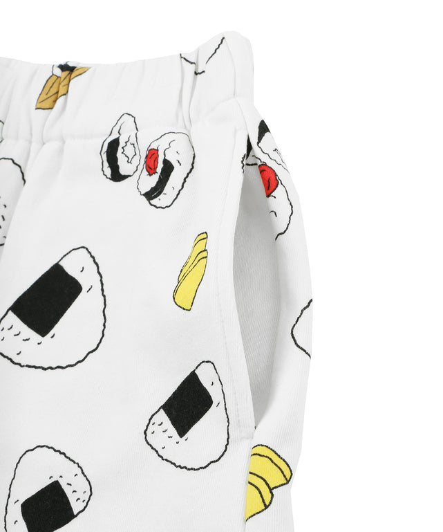 フード総柄スウェットショーパン