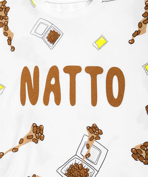 ﾌｰﾄﾞ総柄Tｼｬﾂ