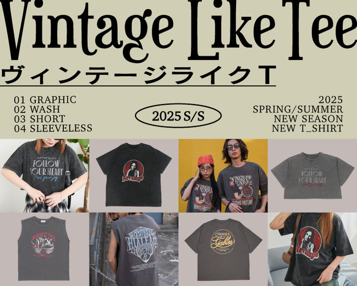 【WEGO】ヴィンテージライクT