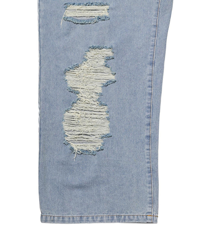 ダメージデニムワイドパンツ