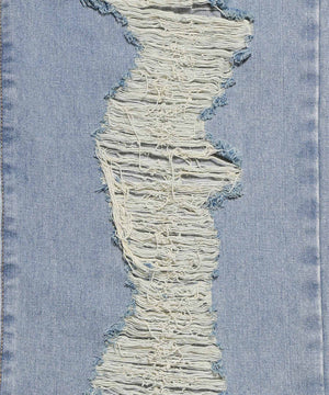 ダメージデニムワイドパンツ