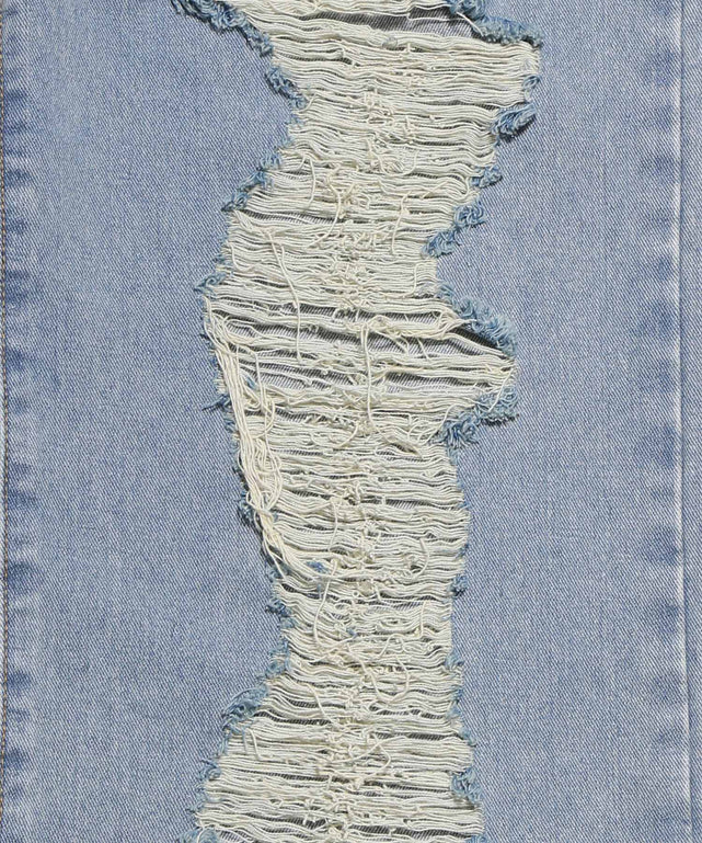 ダメージデニムワイドパンツ