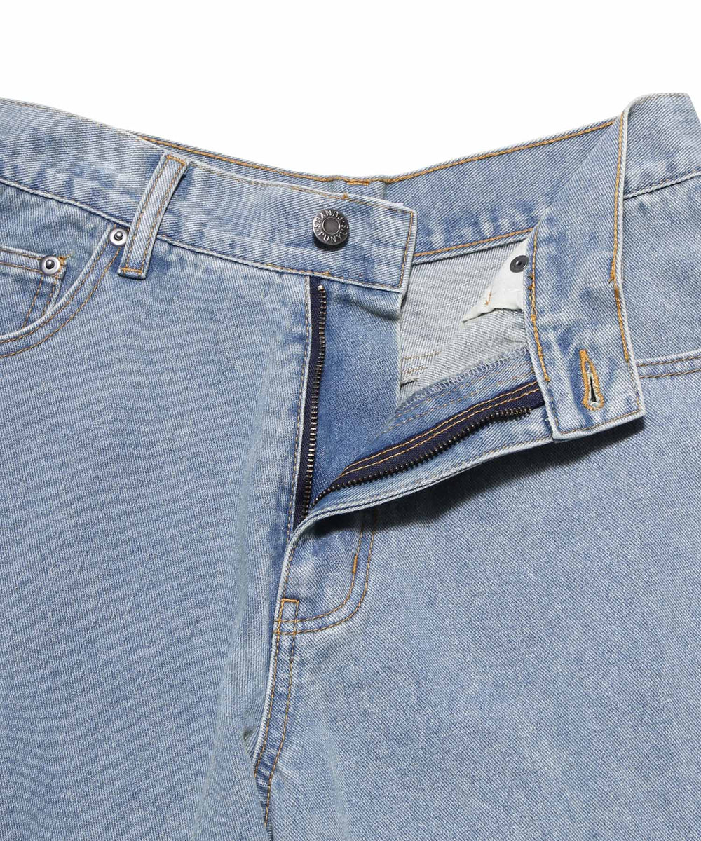 ダメージデニムワイドパンツ