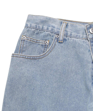 ダメージデニムワイドパンツ