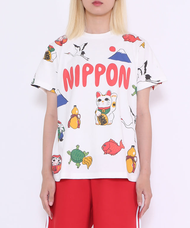NIPPON総柄Tシャツ/NIPPON総柄Tシャツ