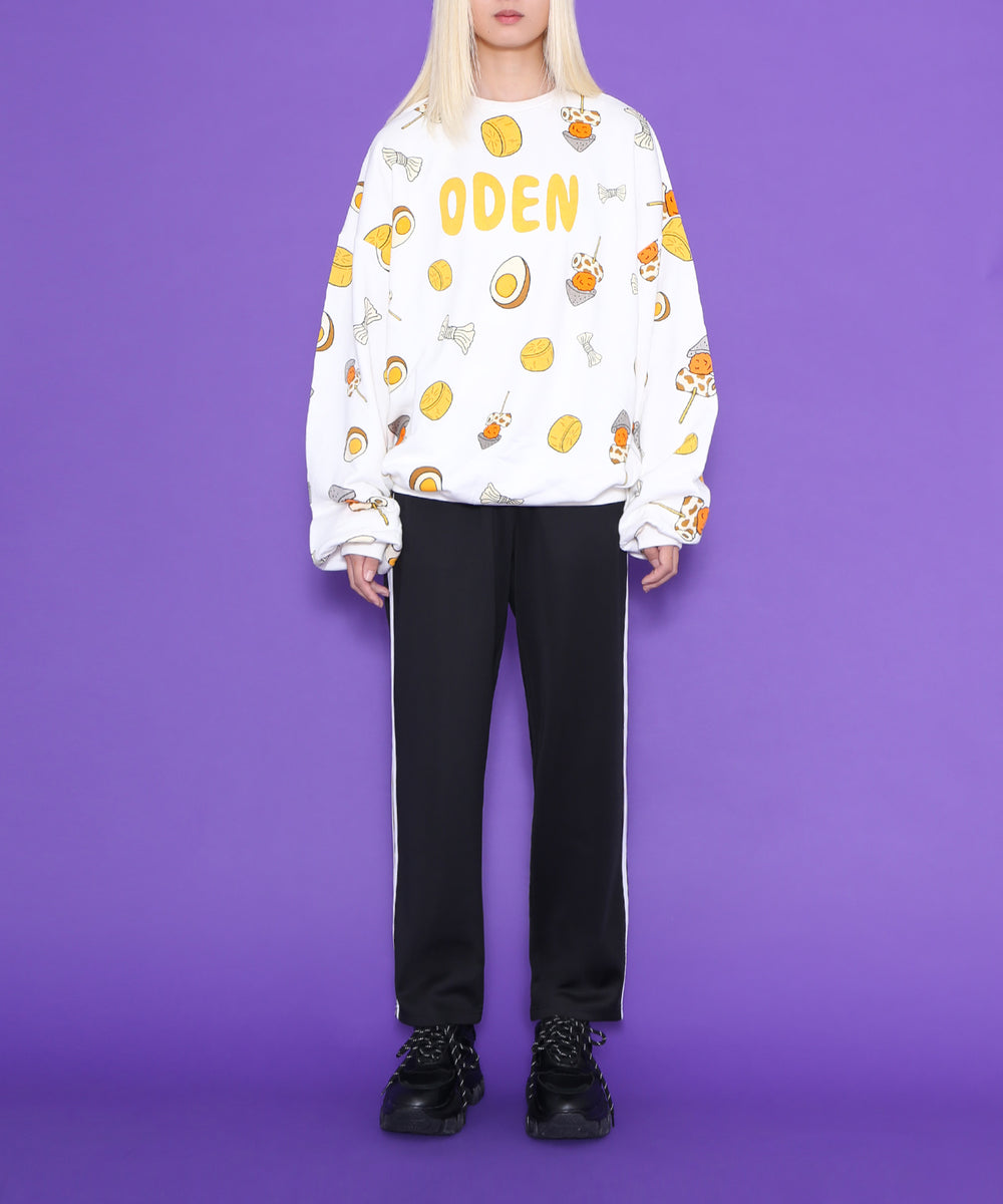 フード総柄スウェット