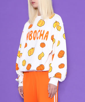 フード総柄スウェット