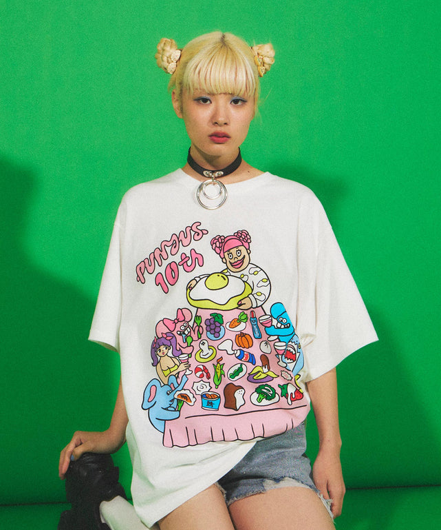 PUNYUS　familyビッグTシャツ/model:H165 着用サイズ：3