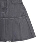 プリーツヘムデニムミニスカート