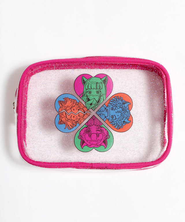 恋愛しようぜ若者クリアポーチ