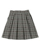 ボックスプリーツチェックミニスカート