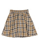 ボックスプリーツチェックミニスカート