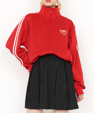 ピンストライプボックスプリーツミニスカート