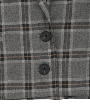 チェックショートジャケット