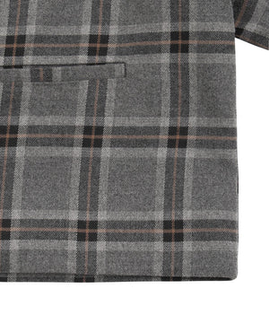 チェックショートジャケット