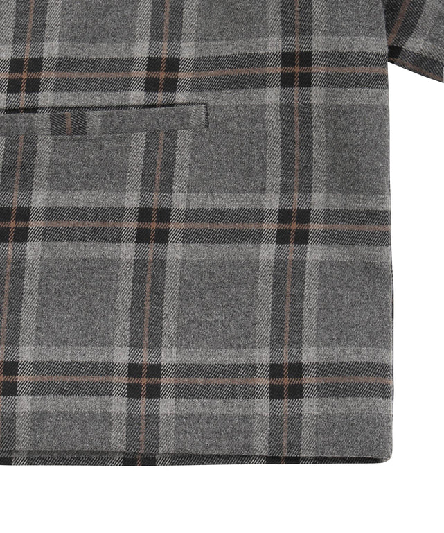 チェックショートジャケット