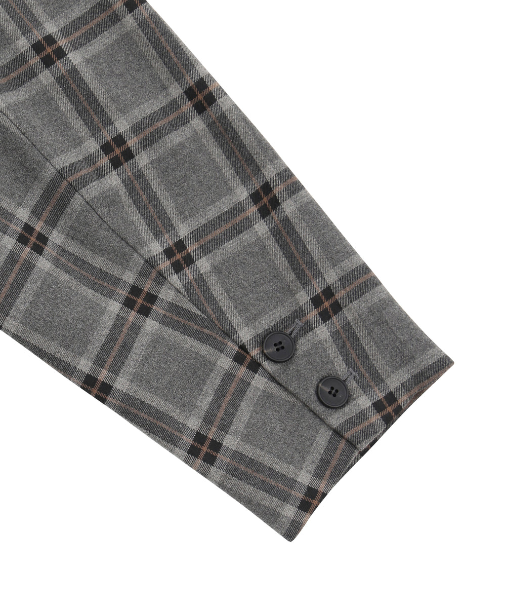 チェックショートジャケット