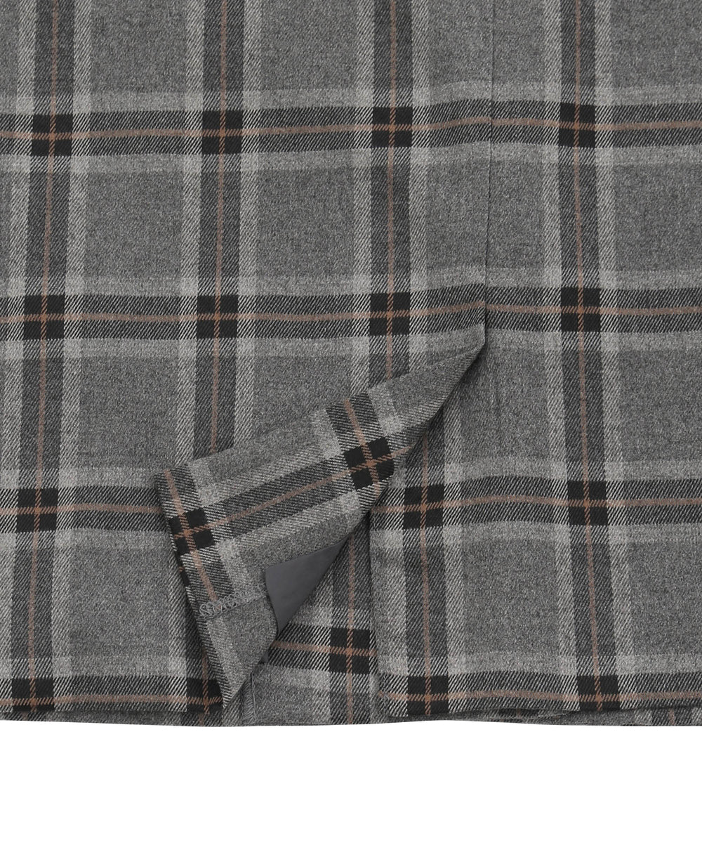 チェックショートジャケット