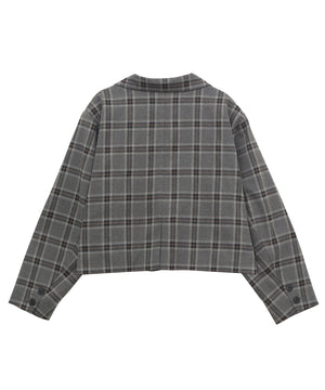 チェックショートジャケット