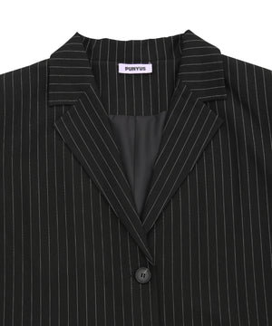 ピンストライプオーバージャケット