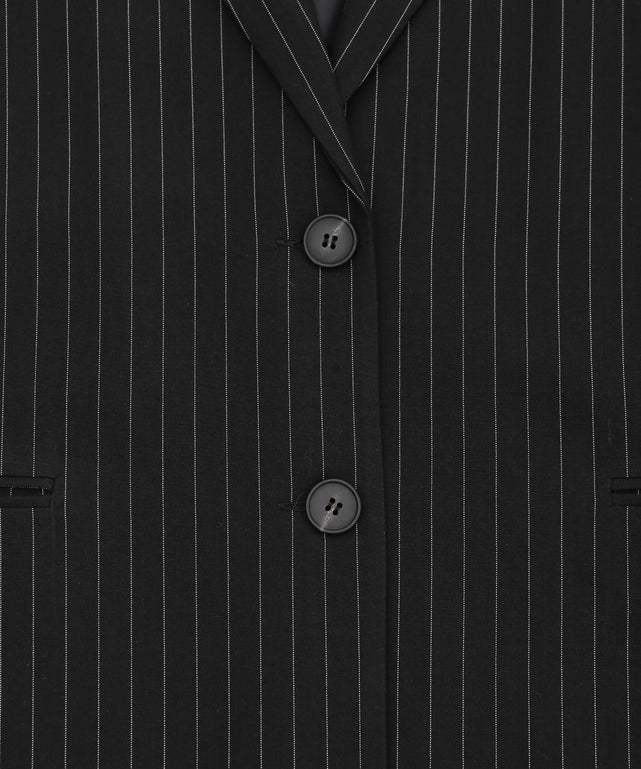 ピンストライプオーバージャケット